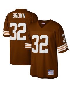 Men’s Cleveland Browns Jim Brown Mitchell & Ness Brown Big & Tall 1963 Retired Player Jersey