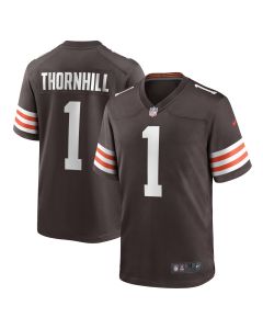 Men’s Cleveland Browns Juan Thornhill Brown Game Player Jersey