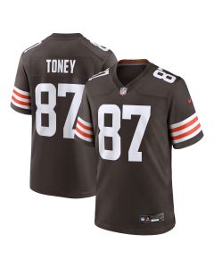 Men’s Cleveland Browns Kadarius Toney Brown Team Game Jersey