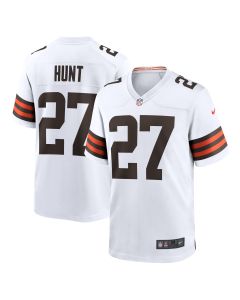 Men’s Cleveland Browns Kareem Hunt White Game Player Jersey