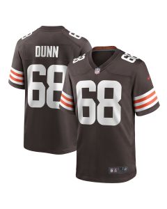 Men’s Cleveland Browns Michael Dunn Brown Game Jersey
