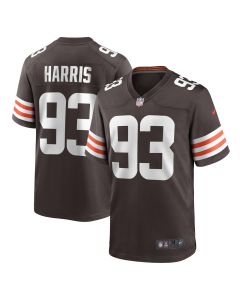 Men’s Cleveland Browns Shelby Harris Brown Team Game Jersey