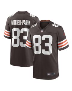 Men’s Cleveland Browns Zaire Mitchell-Paden Brown Team Game Jersey