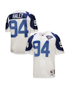 Men’s Dallas Cowboys 1994 Charles Haley Mitchell & Ness White Throwback Retired Player Jersey