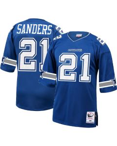 Men’s Dallas Cowboys 1996 Deion Sanders Mitchell & Ness Royal Throwback Retired Player Jersey