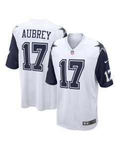 Men’s Dallas Cowboys Brandon Aubrey White Alternate Game Jersey