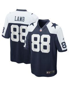 Men’s Dallas Cowboys CeeDee Lamb Navy Alternate Game Team Jersey