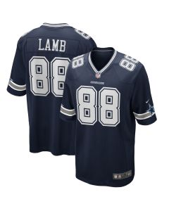 Men’s Dallas Cowboys CeeDee Lamb Navy Game Jersey