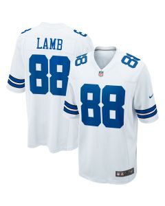 Men’s Dallas Cowboys CeeDee Lamb White Game Team Jersey