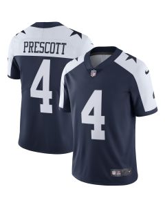 Men’s Dallas Cowboys Dak Prescott Navy Alternate Vapor Limited Jersey