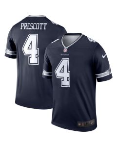 Men’s Dallas Cowboys Dak Prescott Navy Team Legend Player Performance Top