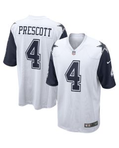 Men’s Dallas Cowboys Dak Prescott White Alternate Game Jersey
