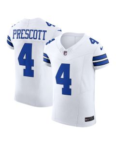 Men’s Dallas Cowboys Dak Prescott White Vapor F.U.S.E. Elite Jersey