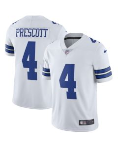 Men’s Dallas Cowboys Dak Prescott White Vapor Limited Player Jersey