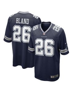 Men’s Dallas Cowboys DaRon Bland Navy Player Game Jersey