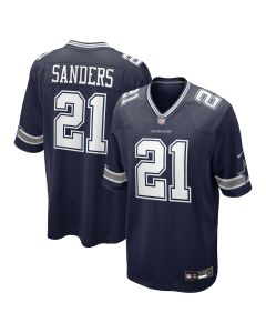Men’s Dallas Cowboys Deion Sanders Navy Team Retired Player Game Jersey