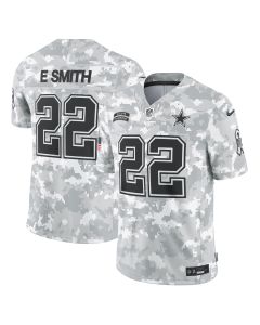 Men’s Dallas Cowboys Emmitt Smith Arctic Camo 2024 Salute to Service Retired Player Limited Jersey