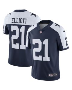 Men’s Dallas Cowboys Ezekiel Elliott Navy Alternate Vapor Limited Jersey