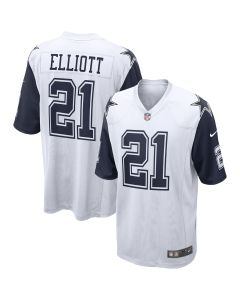 Men’s Dallas Cowboys Ezekiel Elliott White Alternate Game Jersey