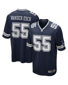 Men’s Dallas Cowboys Leighton Vander Esch Navy Team Game Jersey