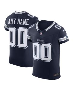 Men’s Dallas Cowboys Navy Vapor F.U.S.E. Elite Custom Jersey