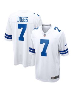 Men’s Dallas Cowboys Trevon Diggs White Game Jersey