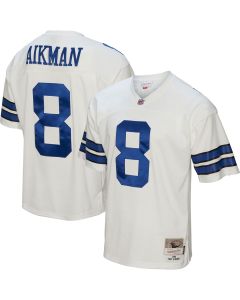 Men’s Dallas Cowboys Troy Aikman Mitchell & Ness White Legacy Jersey