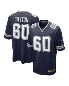 Men’s Dallas Cowboys Tyler Guyton Navy Player Game Jersey