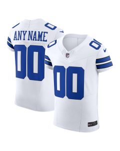 Men’s Dallas Cowboys White Vapor F.U.S.E. Elite Custom Jersey