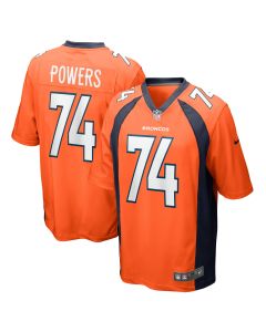 Men’s Denver Broncos Ben Powers Orange Game Player Jersey