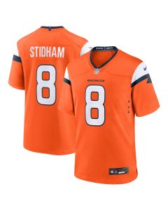 Men’s Denver Broncos Jarrett Stidham Orange Team Game Jersey