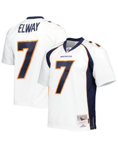 Men’s Denver Broncos John Elway Mitchell & Ness White 1998 Legacy Jersey