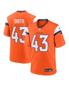 Men’s Denver Broncos Keidron Smith Orange Team Game Jersey