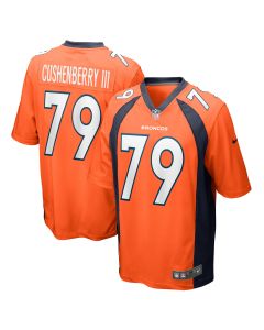 Men’s Denver Broncos Lloyd Cushenberry III Orange Game Player Jersey