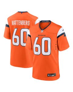 Men’s Denver Broncos Luke Wattenberg Orange Team Game Jersey