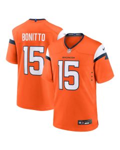Men’s Denver Broncos Nik Bonitto Orange Team Game Jersey