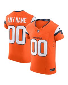 Men’s Denver Broncos Orange Team Vapor F.U.S.E. Elite Custom Jersey