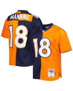 Men’s Denver Broncos Peyton Manning Mitchell & Ness Navy/Orange 2015 Split Legacy Jersey