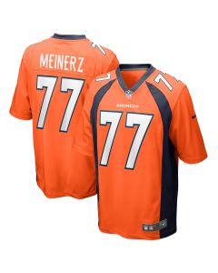Men’s Denver Broncos Quinn Meinerz Orange Game Jersey
