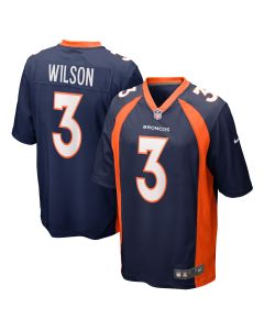 Men’s Denver Broncos Russell Wilson Navy Alternate Game Jersey