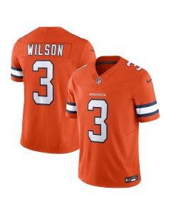 Men’s Denver Broncos Russell Wilson Orange Vapor F.U.S.E. Limited Jersey