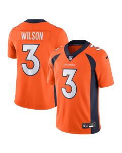 Men’s Denver Broncos Russell Wilson Orange Vapor Untouchable Limited Jersey