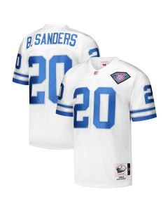 Men’s Detroit Lions 1994 Barry Sanders Mitchell & Ness White Throwback Retired Player Jersey
