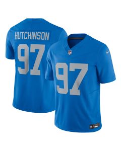 Men’s Detroit Lions Aidan Hutchinson Blue Vapor F.U.S.E. Alternate Limited Jersey