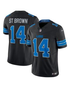 Men’s Detroit Lions Amon-Ra St. Brown Black 2nd Alternate Vapor F.U.S.E. Limited Jersey
