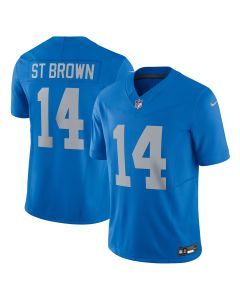 Men’s Detroit Lions Amon-Ra St. Brown Blue Vapor F.U.S.E. Alternate Limited Jersey