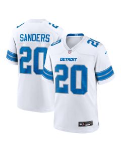 Men’s Detroit Lions Barry Sanders White Retired Player Game Jersey