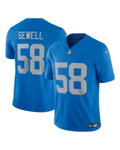 Men’s Detroit Lions Penei Sewell Blue Vapor F.U.S.E. Alternate Limited Jersey