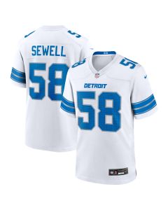Men’s Detroit Lions Penei Sewell White Game Jersey