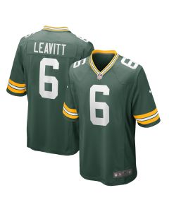 Men’s Green Bay Packers Dallin Leavitt Green Game Player Jersey
